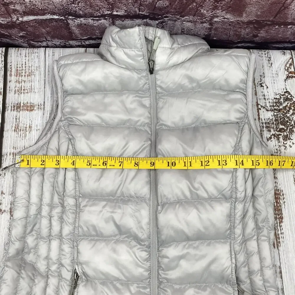32 Degrees Vest Womens Extra Small Gray Puffer Lightweight Packable Full Zip